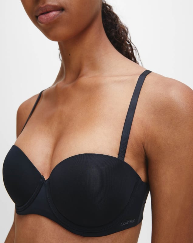 Calvin Klein Strapless Capsule Push Up Strapless Bra - Black Bras