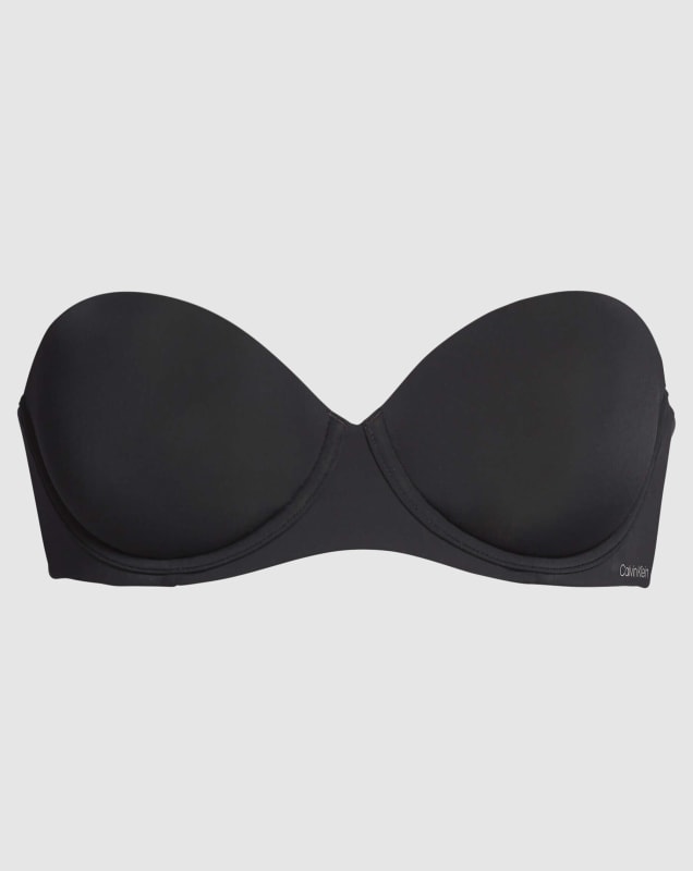 Calvin Klein Strapless Capsule Push Up Strapless Bra - Black Bras
