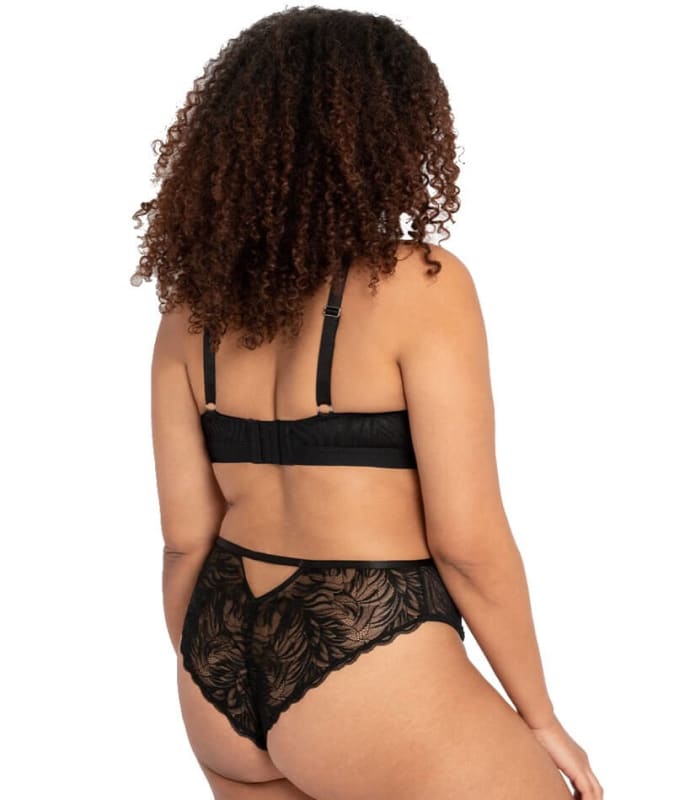 Curvy Kate Lace Daze Brazilian Brief - Black Knickers