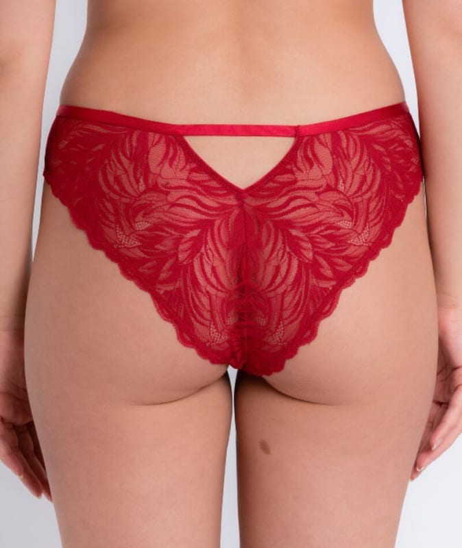 Curvy Kate Lace Daze Brazilian Brief - Lipstick Red Knickers