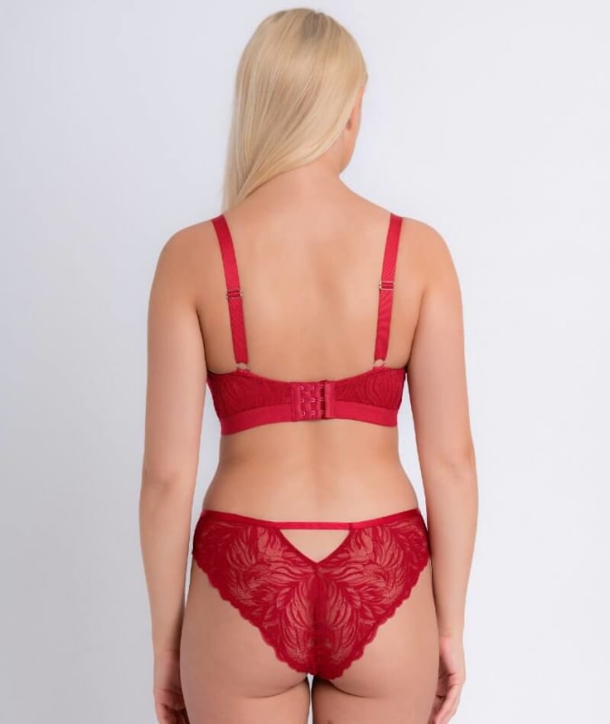 Curvy Kate Lace Daze Brazilian Brief - Lipstick Red Knickers