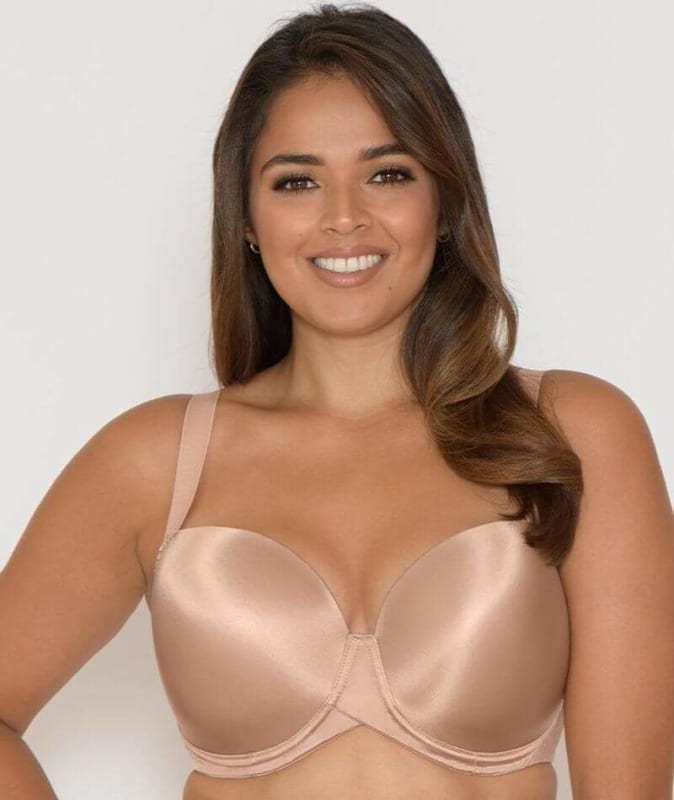 Curvy Kate Smoothie T-Shirt Balcony Moulded Bra - Latte Bras