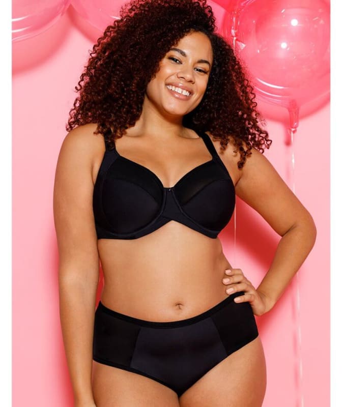 Curvy Kate Wonderfully Short - Black Knickers 