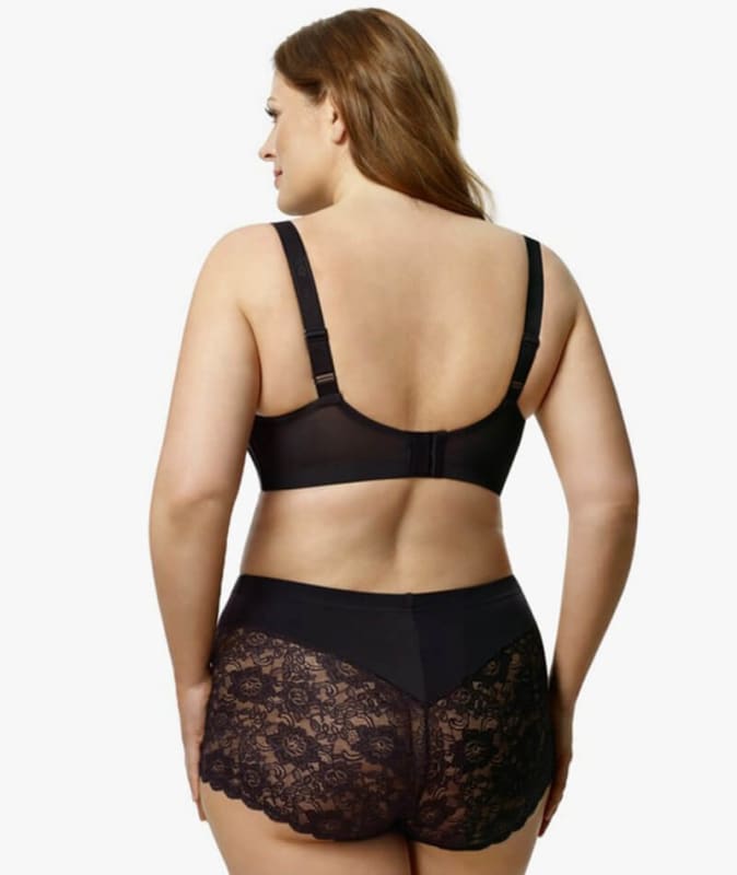 Elila Cheeky Stretch Lace Brief - Black Knickers