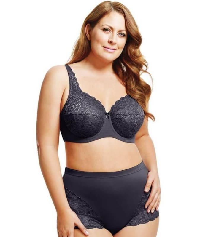 Elila Cheeky Stretch Lace Brief - Black Knickers