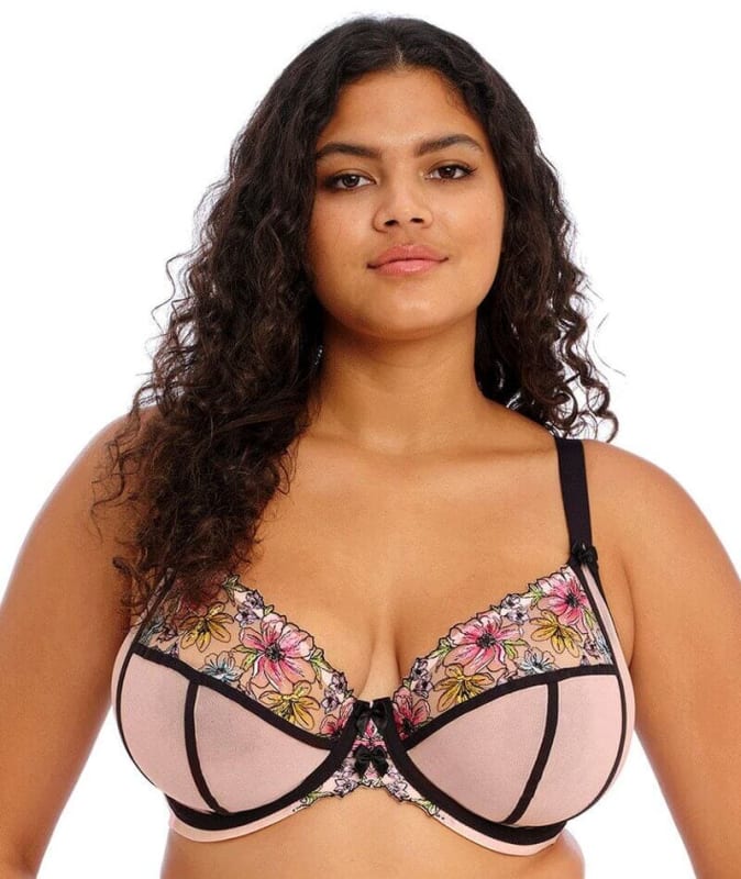Elomi Carrie Underwired Plunge Bra - Ballet Pink Bras