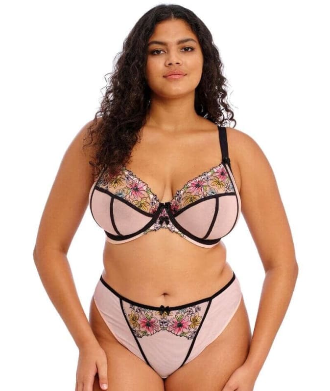 Elomi Carrie Underwired Plunge Bra - Ballet Pink Bras