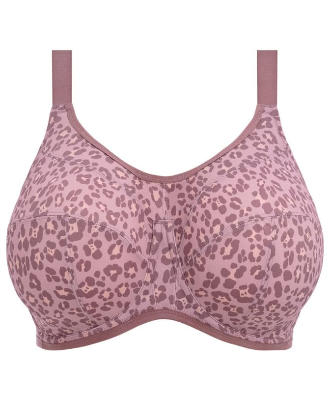 Elomi Energise Underwired Sports Bra - Dusky Leopard Bras