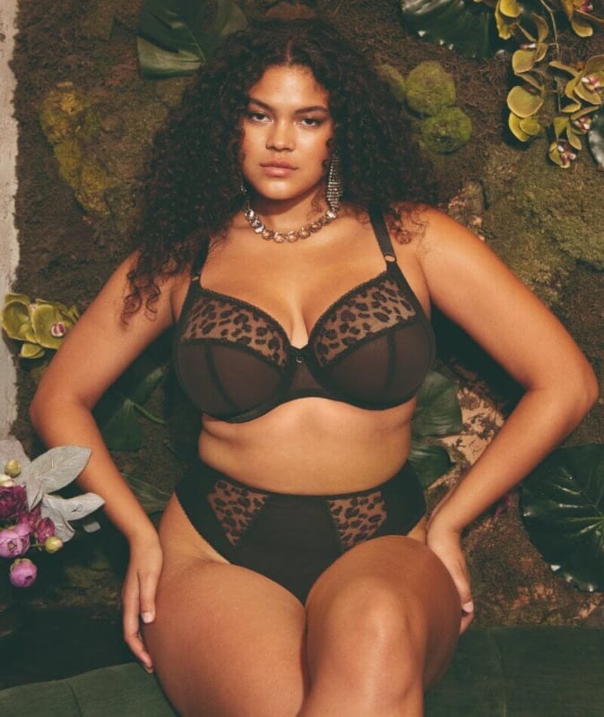 Elomi Namrah Underwired Bandless Plunge Bra - Jet Bras