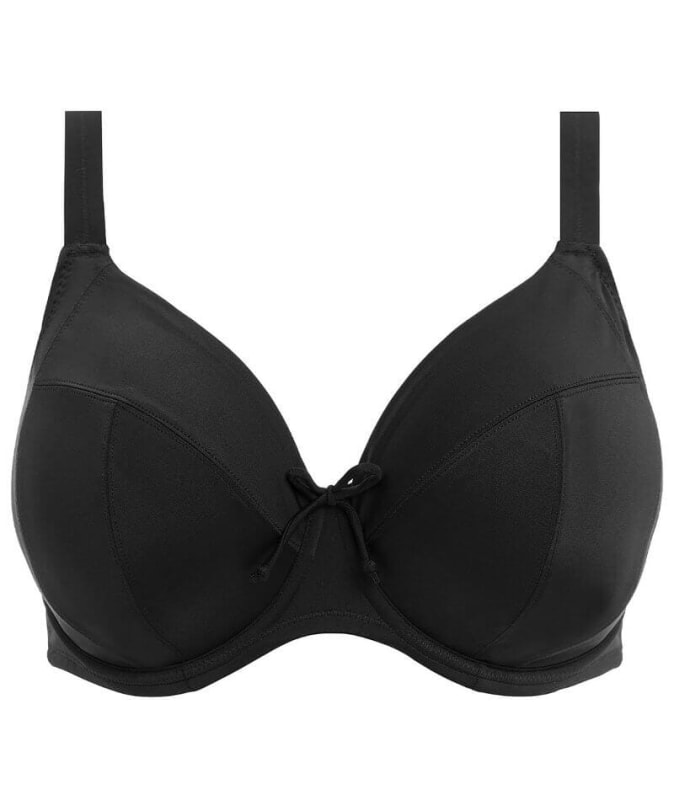 Elomi Swim Plain Sailing Underwired Plunge Bikini Top - Black Swim 