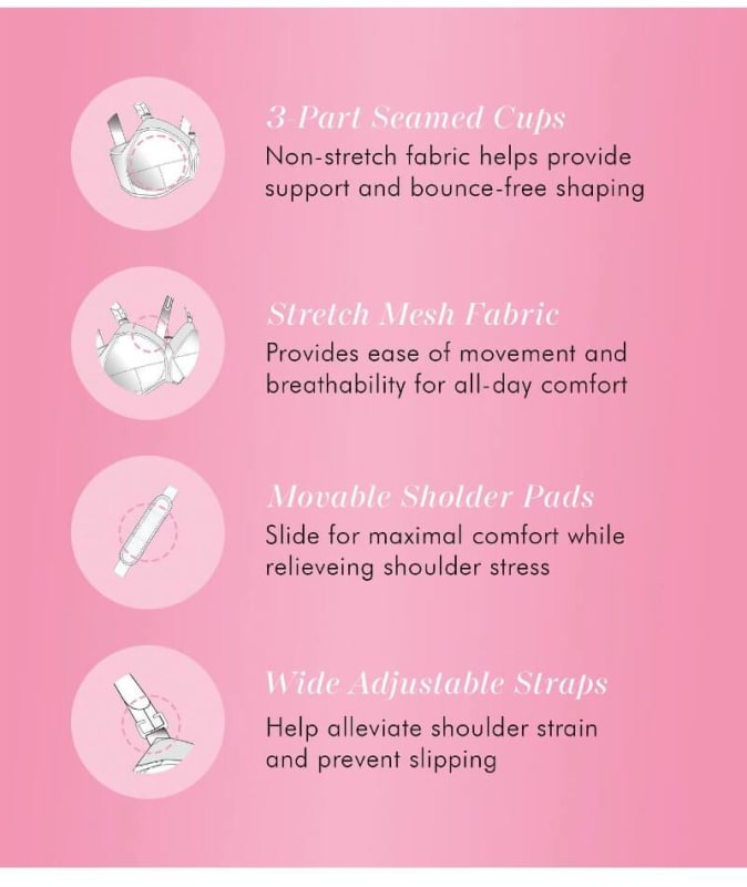 Exquisite Form Fully Original Support - Black Bras