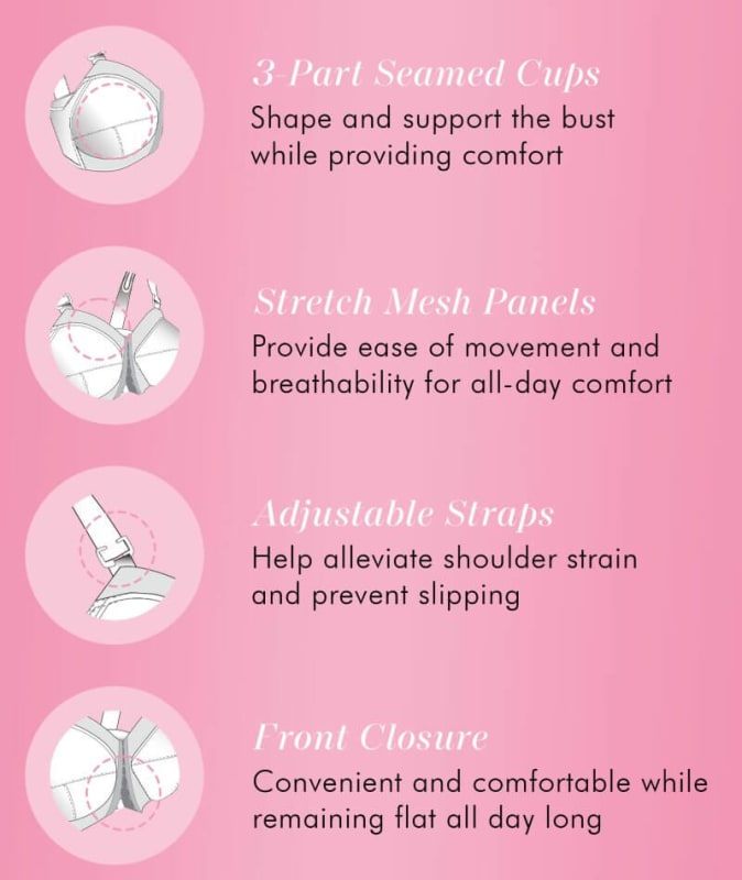 Exquisite Form Fully Front Close Classic Support - Nude Bras