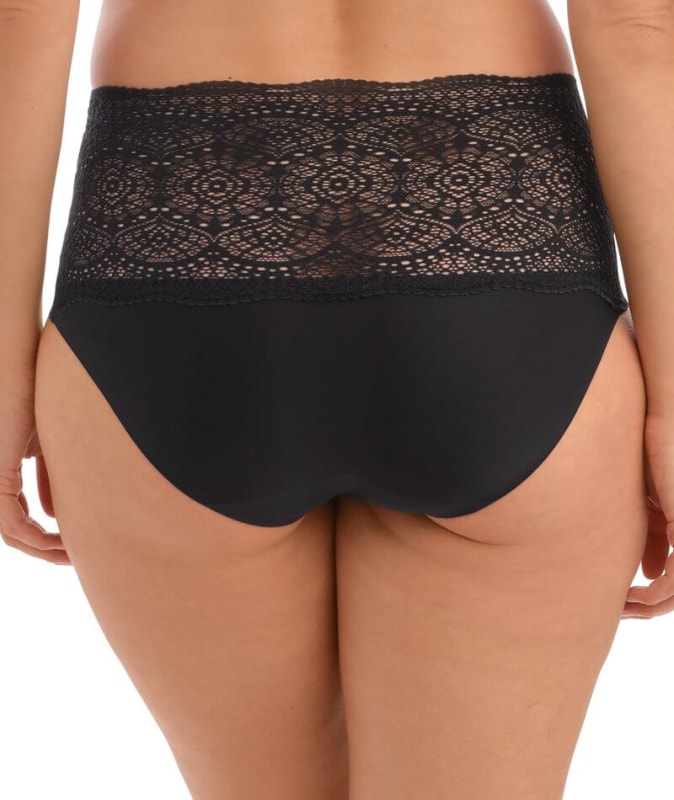 Fantasie Lace Ease Invisible Stretch Full Brief - Black Knickers