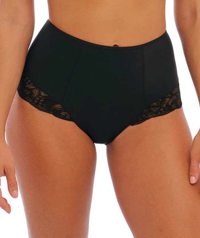 Fantasie Reflect High Waist Brief - Black Knickers