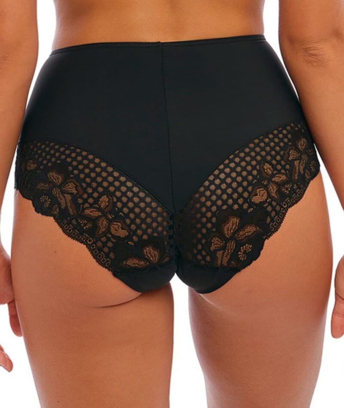 Fantasie Reflect High Waist Brief - Black Knickers