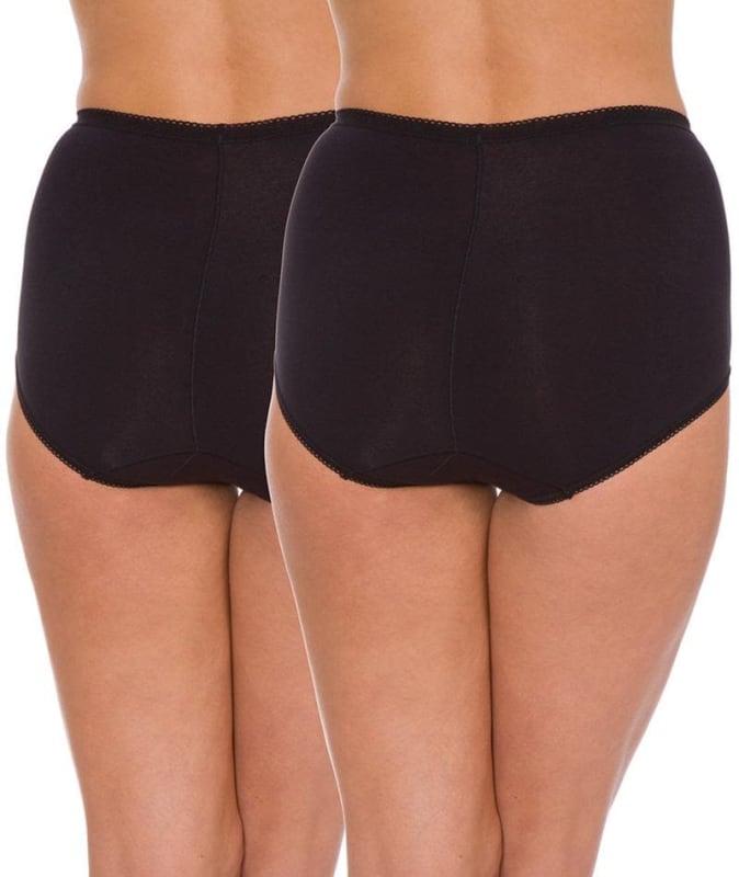 Triumph Sloggi Maxi Brief 2 Pack - Black Knickers