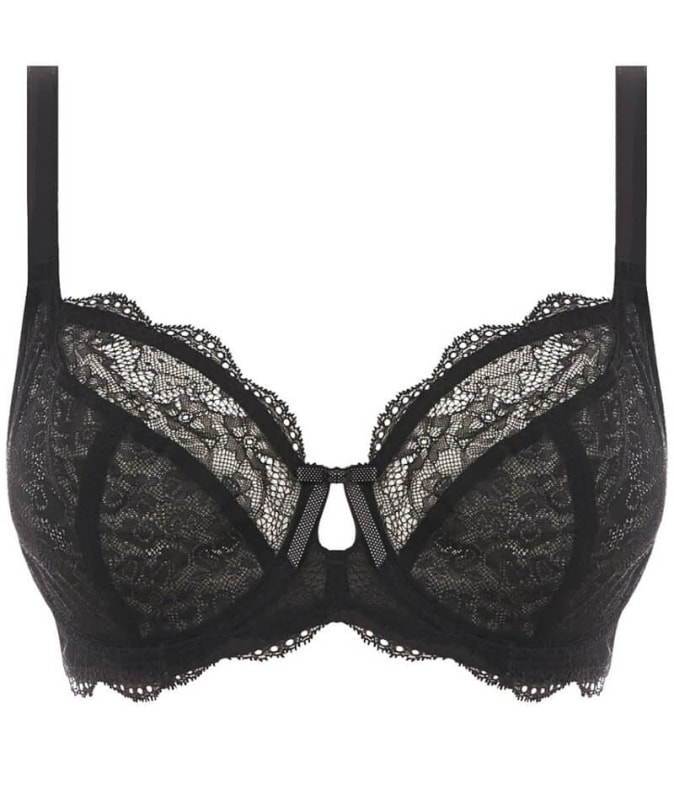 Freya Fancies Underwire Plunge Bra - Black Bras 
