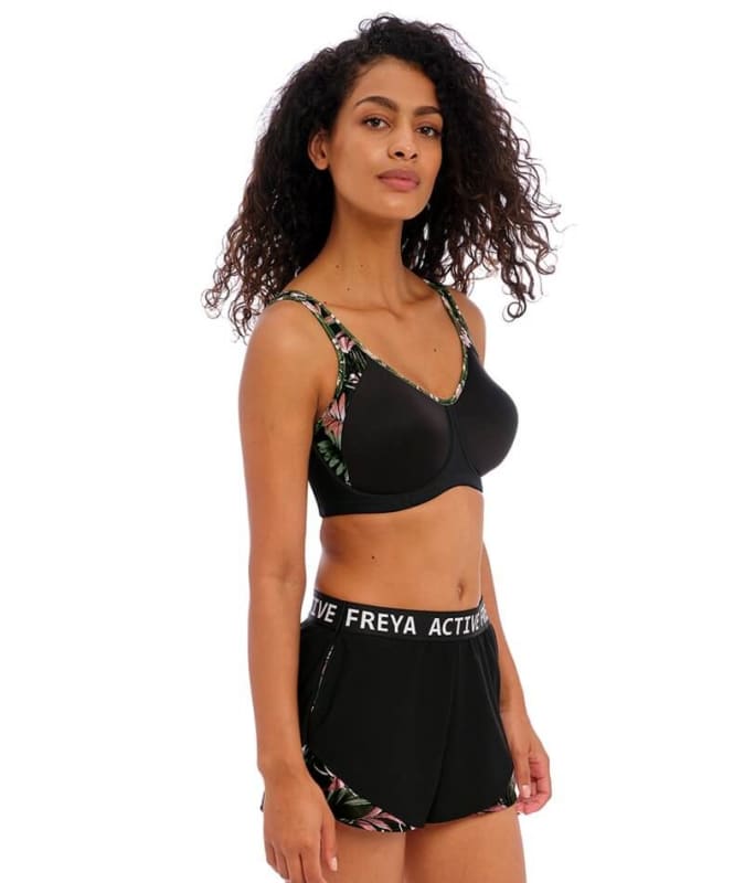 Freya Active Sonic Underwired Moulded Sports Bra - Jungle Black Bras 