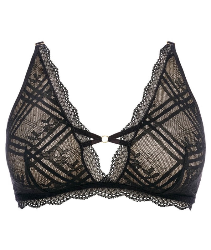 Freya Fatale Non-Wired Bralette - Noir Bras 