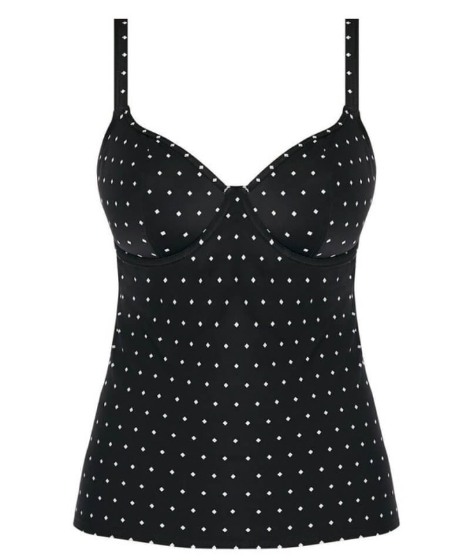 Freya Swim Jewel Cove Underwire Non-Padded Plunge Tankini - Black Swim 