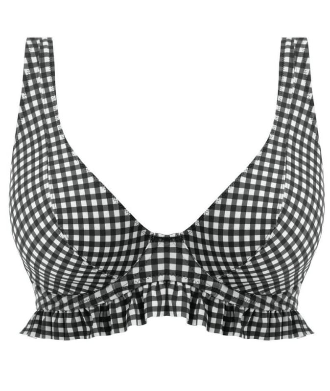 Freya Swim Check In Underwired High Apex Bikini Top - Monochrome Swim 