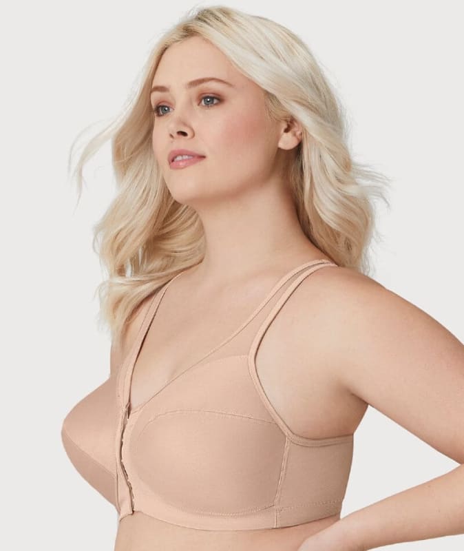 Glamorise MagicLift Front-Closure Posture Back Wire-free Bra - Cafe Bras 