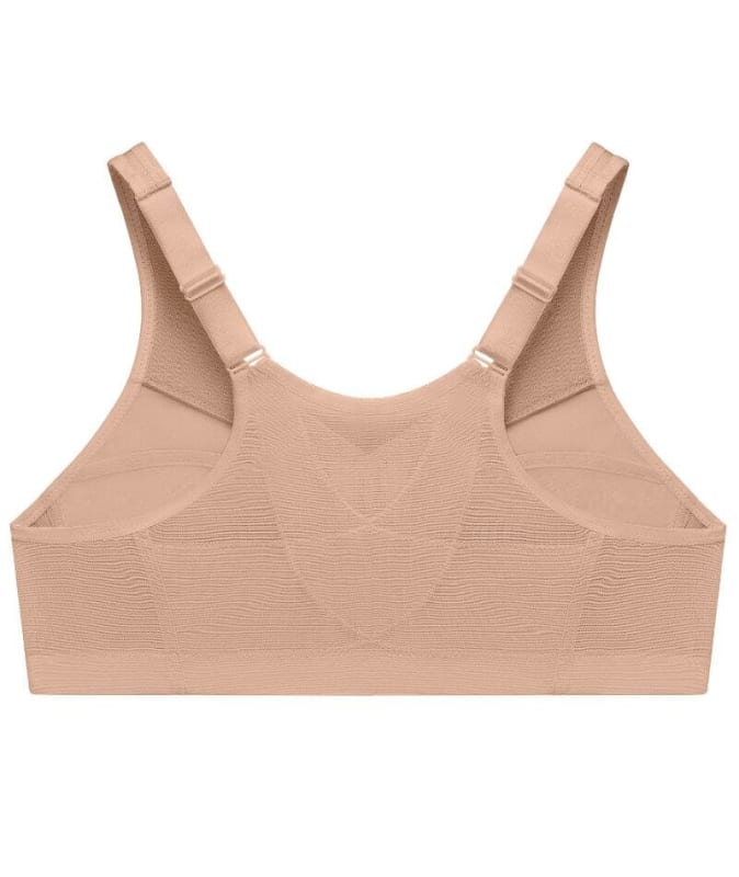 Glamorise MagicLift Front-Closure Posture Back Wire-free Bra - Cafe Bras 