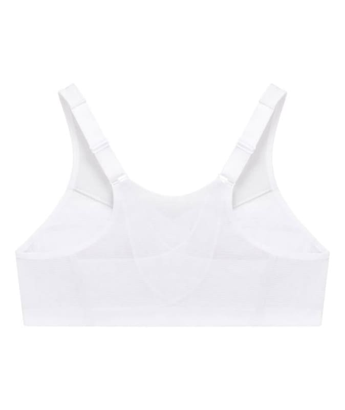 Glamorise MagicLift Front-Closure Posture Back Wire-free Bra - White Bras 