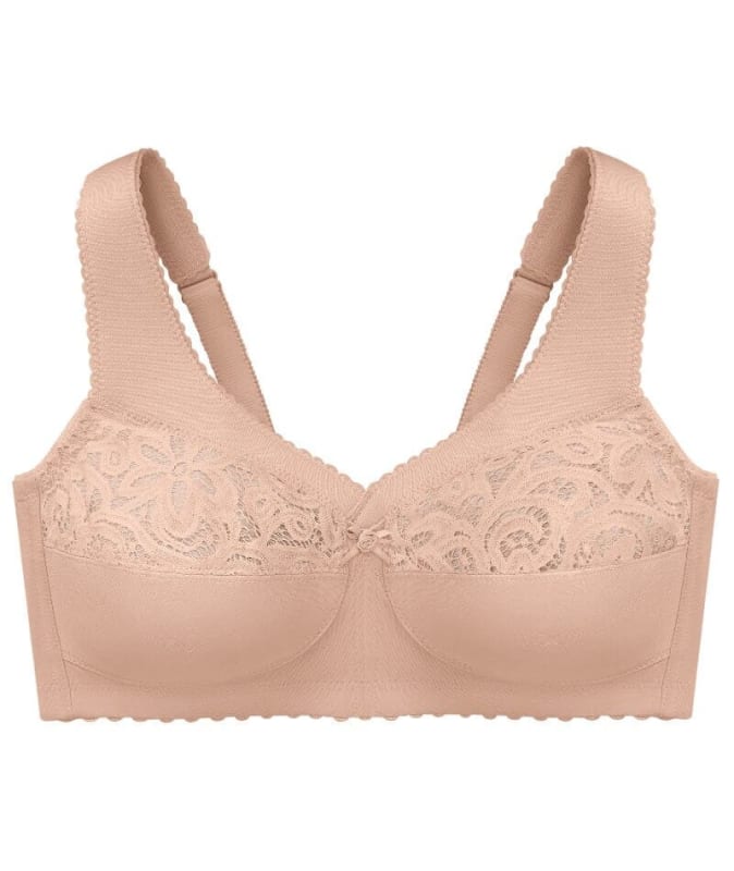 Glamorise MagicLift Cotton Support Wire-free Bra - Cafe Bras 