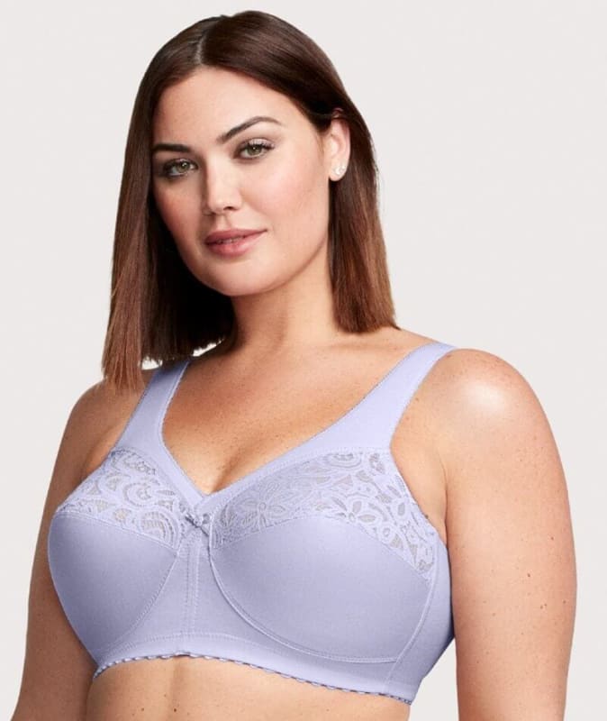 Glamorise MagicLift Cotton Support Wire-free Bra - Lilac Bras