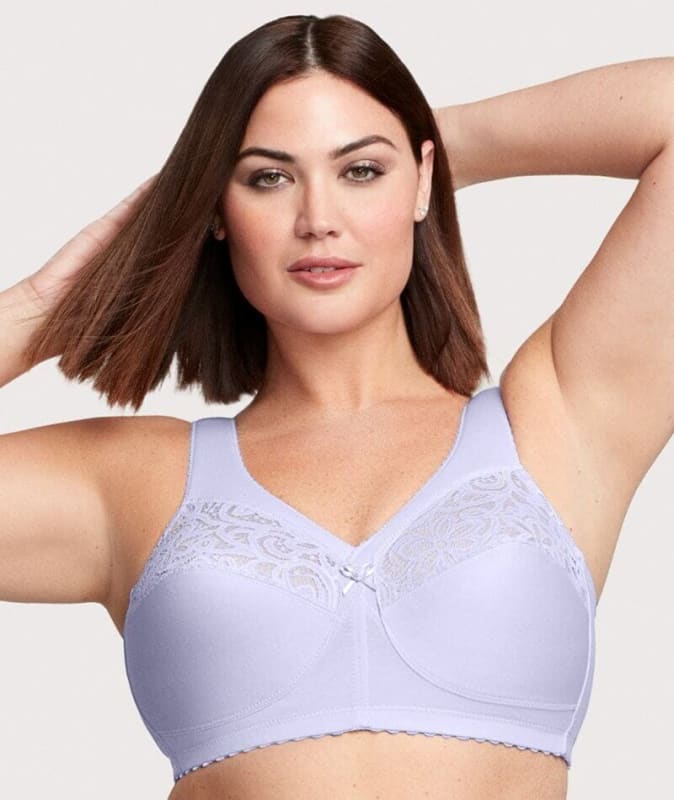 Glamorise MagicLift Cotton Support Wire-free Bra - Lilac Bras
