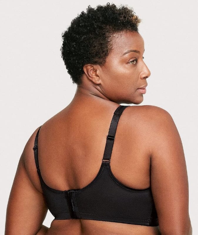 Glamorise MagicLift Minimizer Wire-free Bra - Black Bras