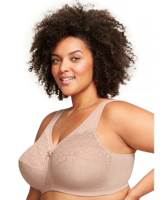 Glamorise MagicLift Moisture Control Wire-free Bra - Cafe Bras 