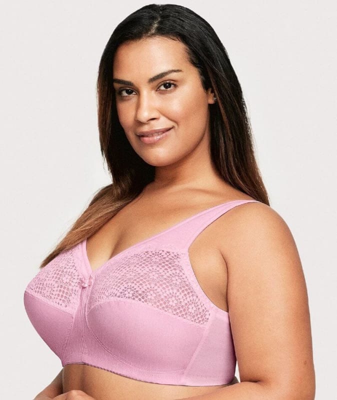 Glamorise MagicLift Moisture Control Wire-free Bra - Pink Heather Bras