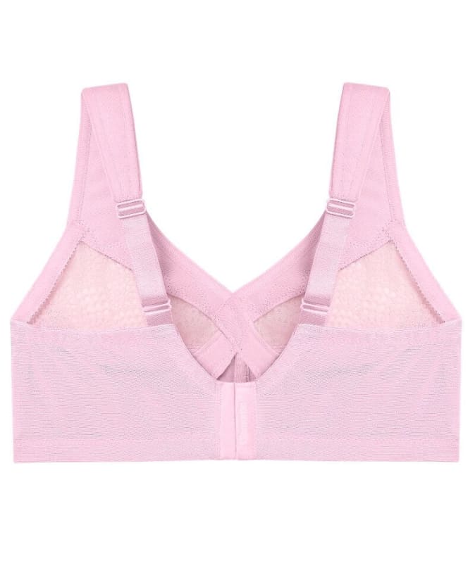 Glamorise MagicLift Moisture Control Wire-free Bra - Pink Heather Bras 