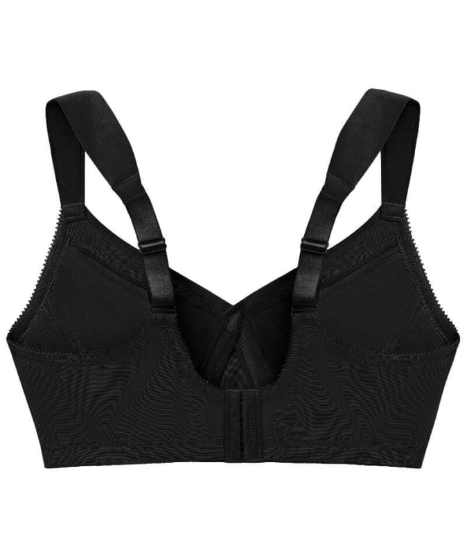 Glamorise MagicLift Seamless Support Wire-free T-Shirt Bra - Black Bras