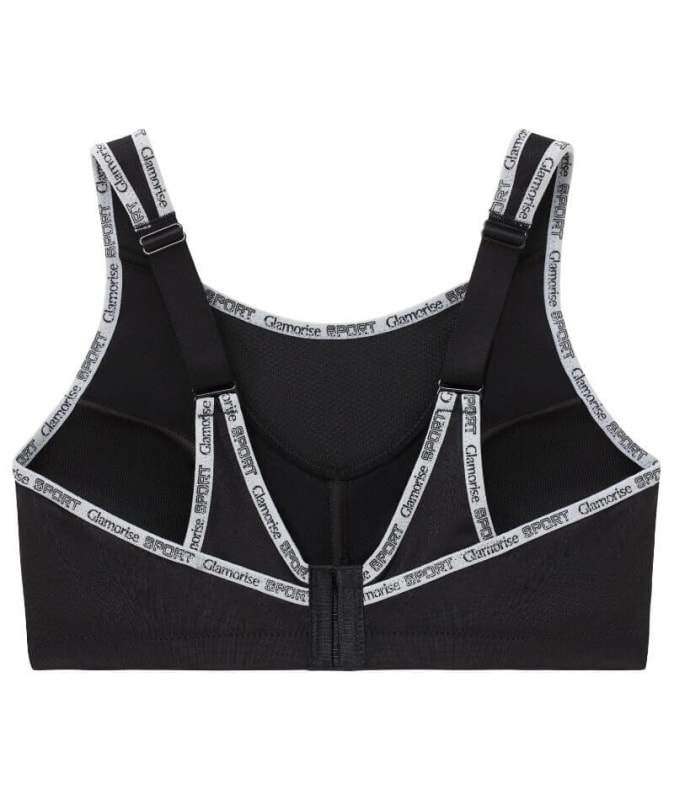 Glamorise No-Bounce Camisole Wire-free Sports Bra - Black Bras 
