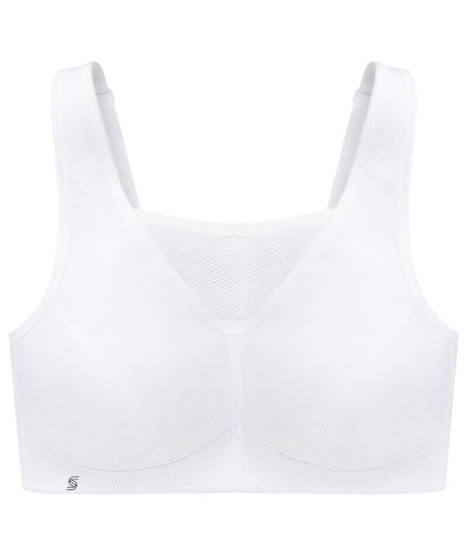 Glamorise No-Bounce Camisole Wire-free Sports Bra - White Bras 