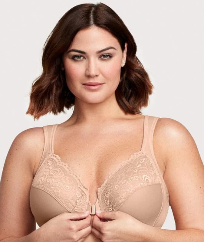 Glamorise WonderWire Front-Closure Bra - Cafe Bras 