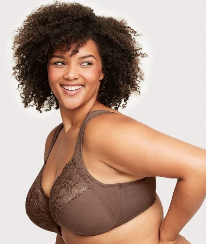 Glamorise WonderWire Front-Closure Bra - Mocha Bras 