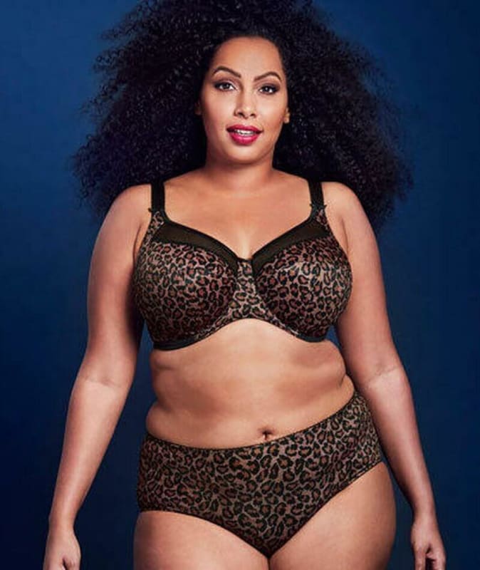 Goddess Kayla Underwire Banded Bra - Dark Leopard Bras