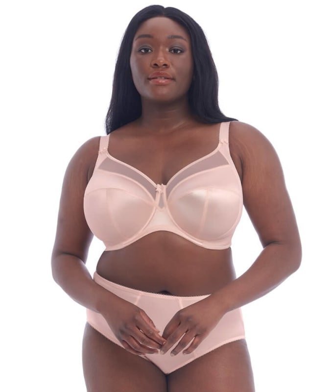 Goddess Keira Underwired Banded Bra - Pearl Blush Bras