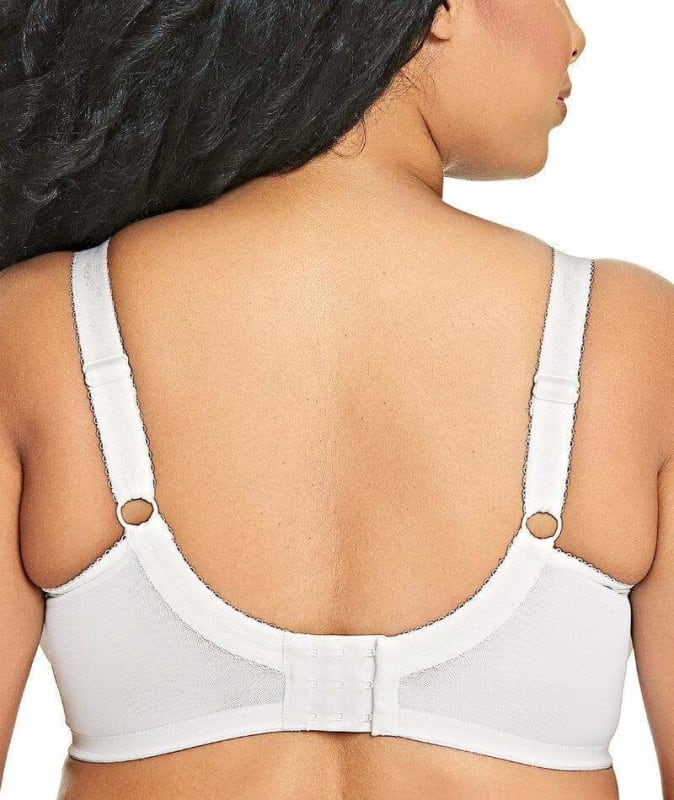 Goddess Keira Underwired Banded Bra - White Bras 