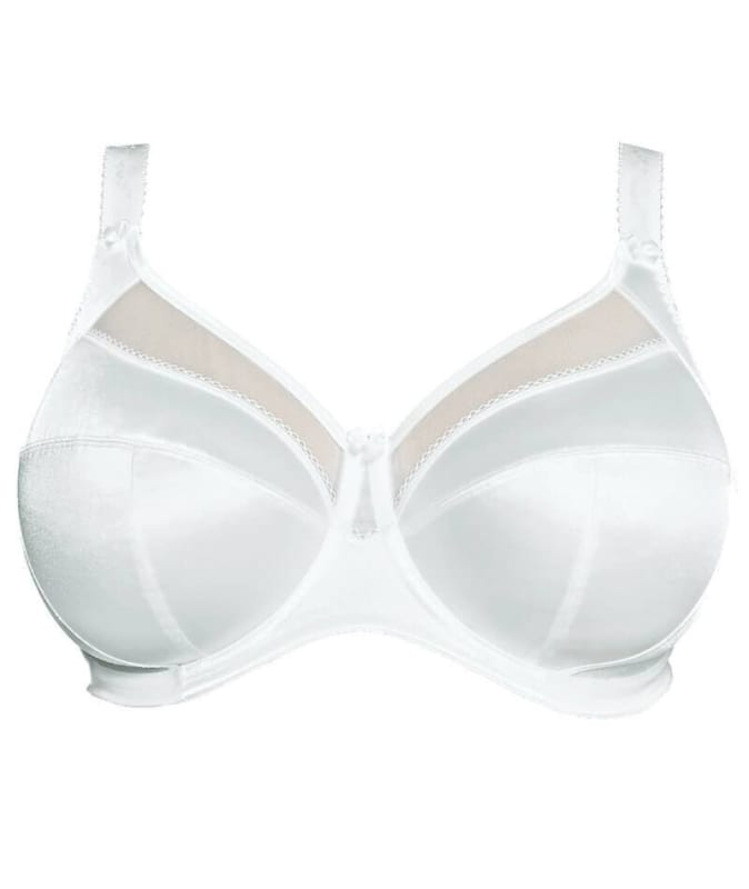 Goddess Keira Underwired Banded Bra - White Bras 