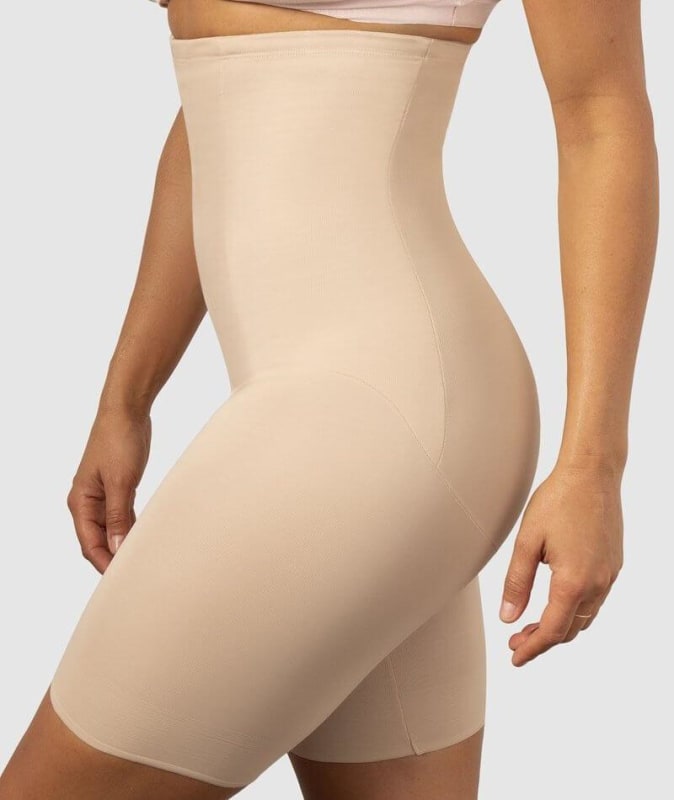Miraclesuit Shape With An Edge High Waist Long Leg - Nude Shapewear 