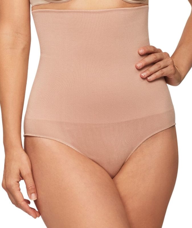 Nancy Ganz Bamboo Essentials High Waisted Brief - Mahogany Shapewear 