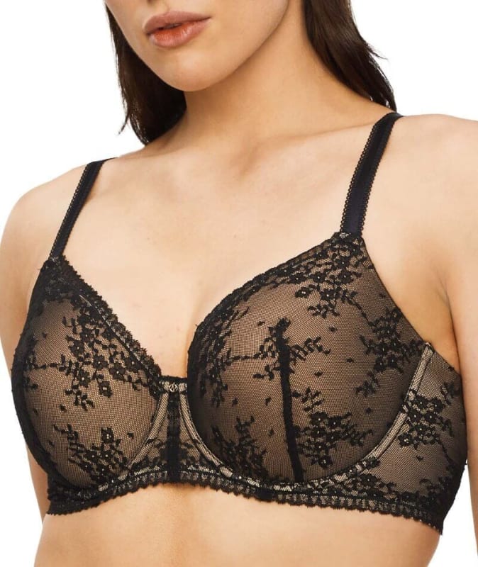Nancy Ganz Jasmine Contour Full Cup Bra - Black Bras 