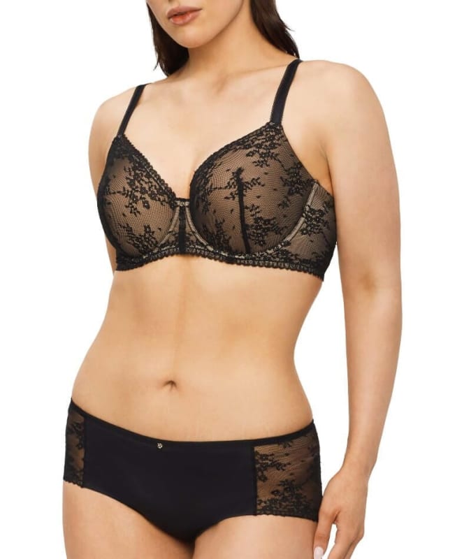 Nancy Ganz Jasmine Contour Full Cup Bra - Black Bras 