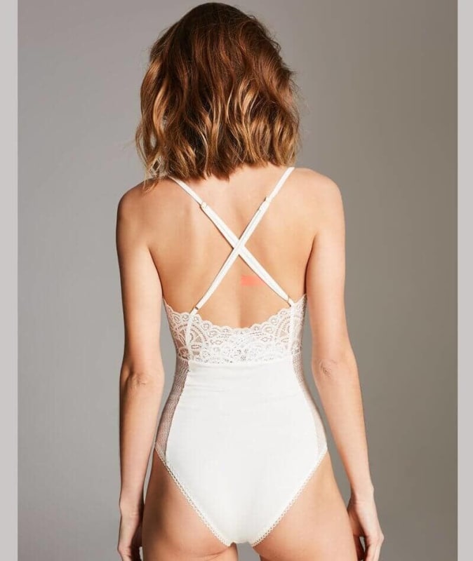 Oh!Zuza Lace Bodysuit - Ivory Bodysuits & Basques