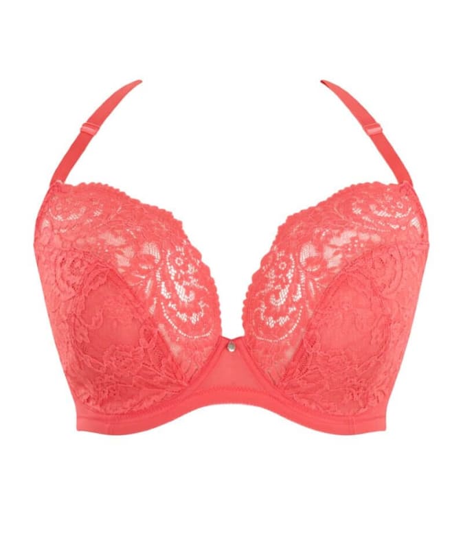 Panache Addison Non Padded Underwired Plunge Bra - Paradise Pink Bras